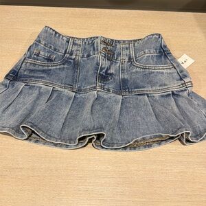 Pacsun, size 22, denim ruffle skirt